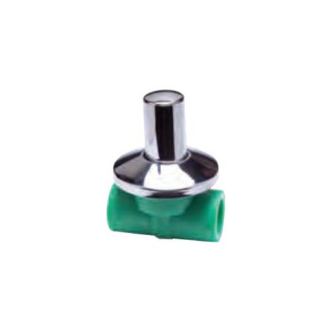 RUBINETTO A VITONE CON CAPPUCCIO IN PPR  ø mm.20x1/2    ATP