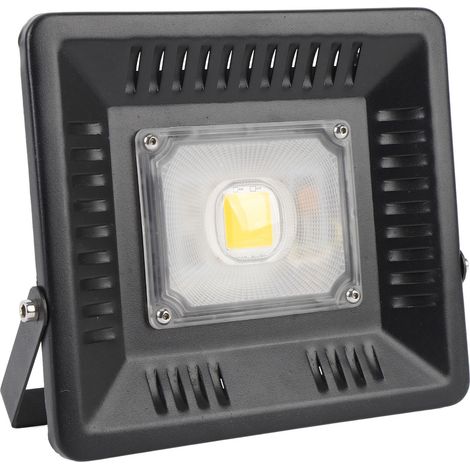 Ortviai Projecteur LED Extérieur 50 W – 5000 lm, Étanche IP65, Éclairage Chaud, avec Support Métallique Réglable (1/5)