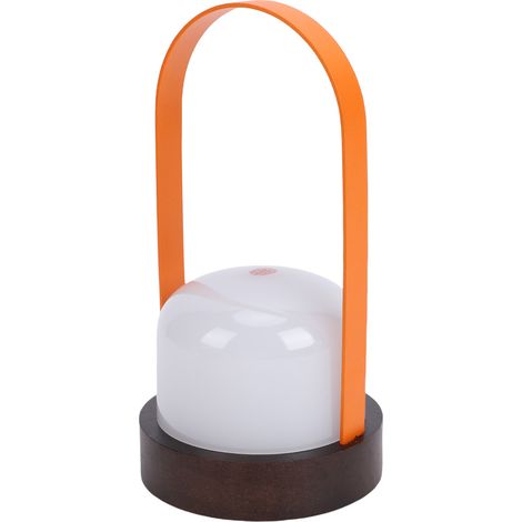 Lampe de table lanterne portable 1200 mah alimentée par batterie rechargeable sans fil 3 couleurs à gradation continue pour patio, tente, chambre à coucher, jardin (1/5)