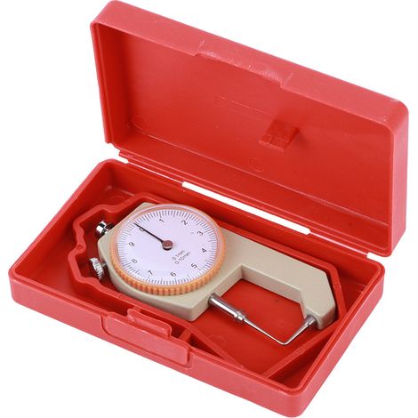 Jauge d'épaisseur argentée, portable et précise, pour la mesure de bijoux, cuir et planches, 0-10 mm, cône incurvé (1/5)