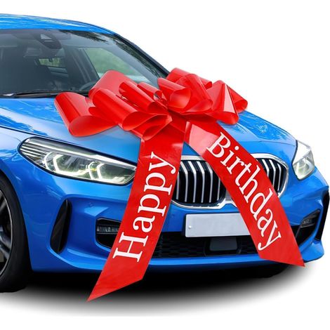 Autoschleife Saugnapf Geschenkschleife 30inches Rot Happy Birthday (1/5)