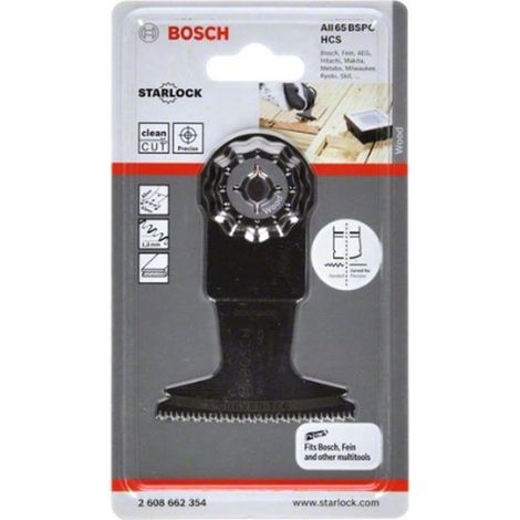 Hoja de sierra oblicua HCS AIZ 65 bsc, hard wood - Bosch 2608662354
