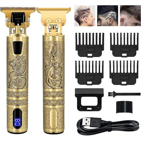 tondeuse Cheveux Professionnelle, Rasoir Electriques Avec Cran Lcd, Tondeuse Cheveux Hommes Sans Fil, Tondeuse De Prcision Kit Pour Coupe Et Barb (1/5)