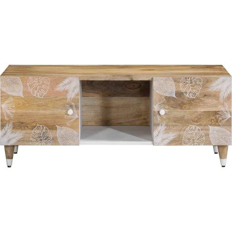 Maison Exclusive - Tavolino da Salotto 100x54x40 cm in Legno Massello di Mango (1/5)