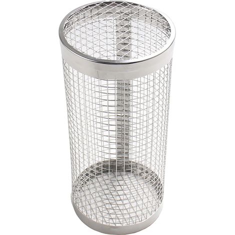 Panier à griller à roulettes en acier inoxydable pour grillades en extérieur : poisson, crevettes, viande, légumes, 30,5 x 9,4 cm (1/5)