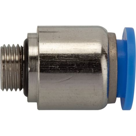 Riegler Gerade Steckverschraubung »Blaue Serie«, rund, G 1/4 außen Ø 6 mm (1/2)
