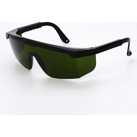 Lunettes de sécurité laser teintées vertes, protection pour travaux laser, équipement de protection individuelle pour les yeux (1/2)