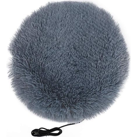 Coussin Chauffant pour Animaux de Compagnie en Peluche Chats et Chiens Couverture chauffante électrique lit pour Animal de Compagnie Tapis Chauffant d'hiver(Une) (1/5)