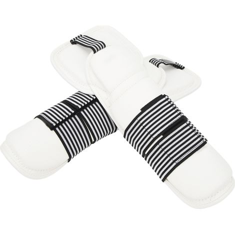 paire de protège-bras de taekwondo en mousse EVA, surface mate PU, flexibles, épais et élastiques, protections de coude pour kickboxing, taille M (1/5)