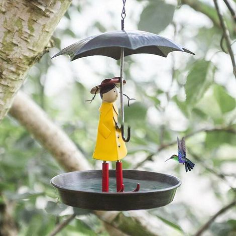 Bird Feeder - Metal Round Hanging Garden Feeder - Outdoor Balcony Tree Mountable - 1 Piece (1/4)