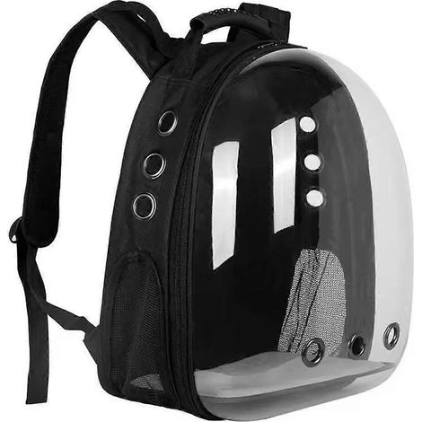 Sac de transport respirant portable pour chat, type capsule spatiale, accessoire indispensable pour les voyages avec vos animaux de compagnie. (1/5)