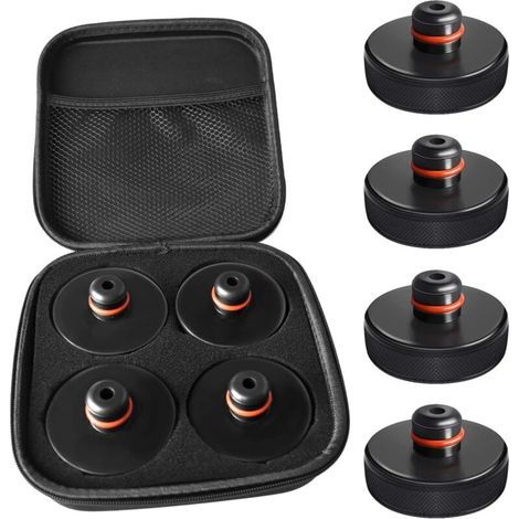 5-teiliges Wagenheber-Set, kompatibel mit Tesla Model 3 / S / X / Y, 4 Tesla-Wagenheber mit 1 Aufbewahrungsbox, Hebekissen-Zubehör für Tesla-Fahrzeuge (1/4)