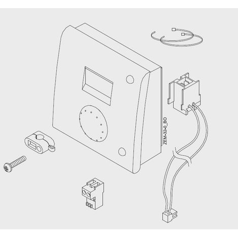Bosch 7716900711 Sonde d'ambiance numérique - programme journalier REG 54