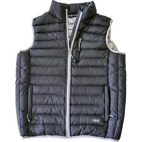 CHALECO GRIS-NEGRO T.M JBM