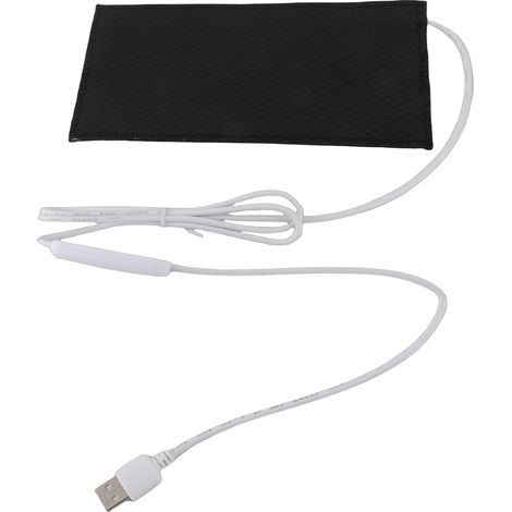 Tapis chauffant réglable 4 niveaux USB 5V imperméable chauffage souple PVC 10x20cm pour corps animaux reptiles (1/3)