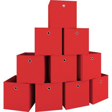 Set di 10 scatole pieghevoli Scatola pieghevole Boxas 28x27x27 - VCM