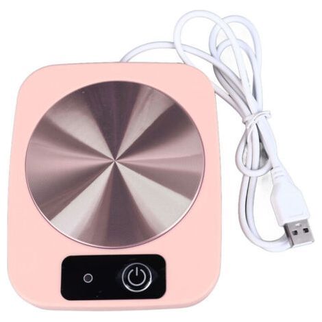 Smart Constant Temperature Coffee Warmer USB Powered Portable Cup for Office Travel Home Pink (1/4)