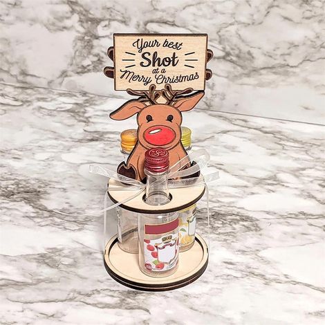 Support À Bouteilles De Vin - Figurine Pingouin De Noël - Décoration De Bureau Pour Fêtes - Lot De 1 (1/5)