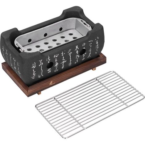 Grill Japonais Mini Barbecue Charbon en Alliage d'Aluminium pour Maison Accessoire Four (1/5)