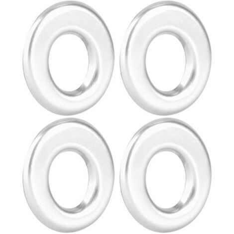 Boutons de goupille de verrouillage de levage de porte, 4 pièces, anneaux de revêtement d'habillage adaptés à Benz GLa GLC nouvelle classe C classe E (argent) (1/5)