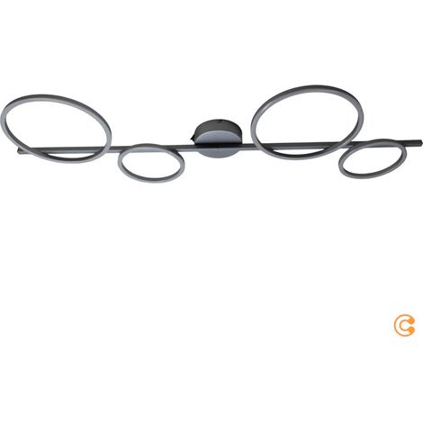 [GEBRAUCHT] B-Ware Just Light Deckenleuchte Deckenlampe Led Silber Mini Ritus 3000 K Memory Dimmbar