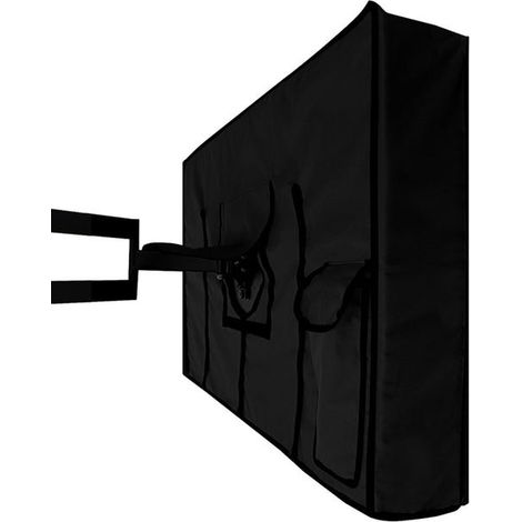 Custodia protettiva impermeabile per esterni, adatta a televisori da 65-70 pollici, con scomparto per telecomando e fondo copri-telecomando. (1/4)
