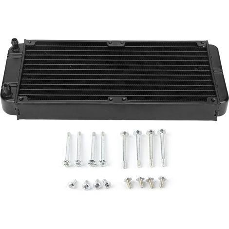 Radiateur en aluminium 18 tubes dissipateurs de chaleur, faible bruit, filetage G 1/4, bon échangeur thermique pour dissipation efficace (1/5)