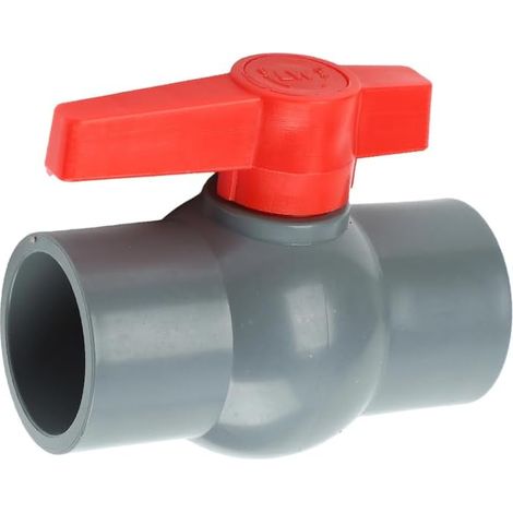Simplifiez vos projets de plomberie avec un robinet à bille en PVC doté d'une prise coulissante pratique (40 mm) (1/5)