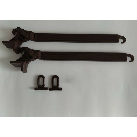 Braccetti per Tende da Sole in Alluminio 50 cm Coppia Kit con Occhioli Vari Colori (1/3)