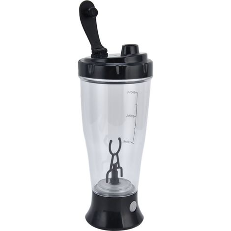 Elektrischer Mixbecher Simple 350ml Kaffee- und Milchshaker, automatischer Shaker, Schwarz (1/5)