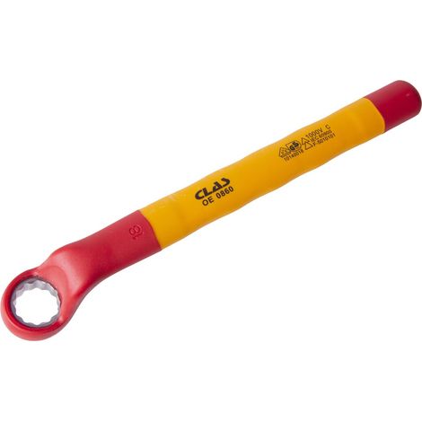 Clé à œil contre coudée isolée 12 pans 18mm - OE 0860 - CLAS Equipements (1/2)