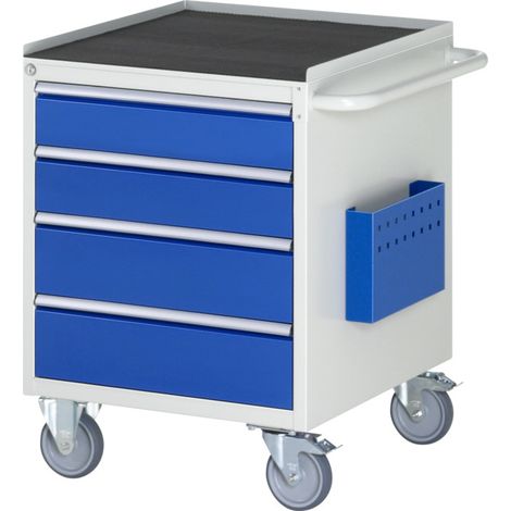 Chariot de montage Rau Metall-Top 4 x tiroirs-L 2x120, 2x150mm LxPxH 580x650x795 mm
