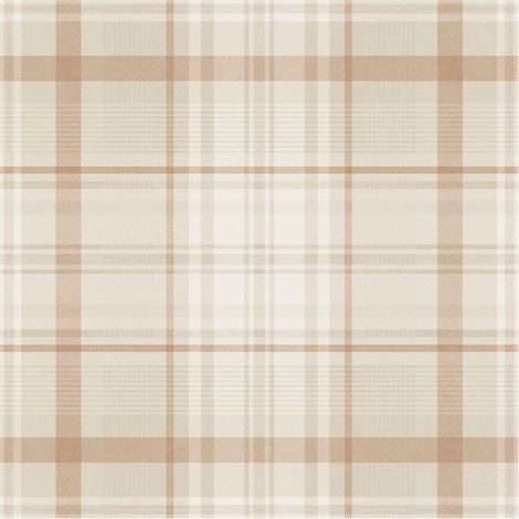 Holden Decor Kirkham Check Orange Wallpaper Paste The Paper Washable Bedroom (1/4)