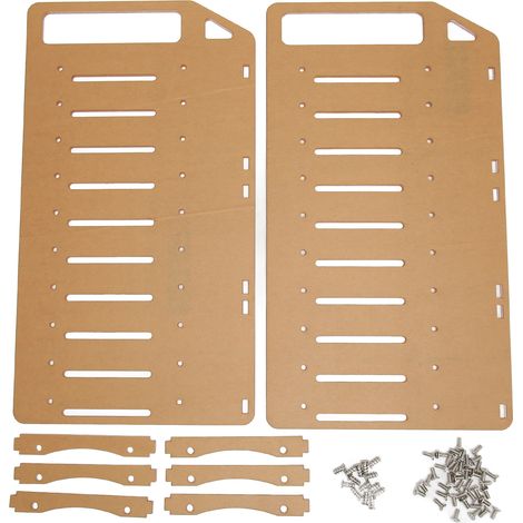 Supporto per hard disk multistrato fai-da-te con fori di montaggio precisi, supporto da scrivania in acrilico a 10 strati. (1/5)