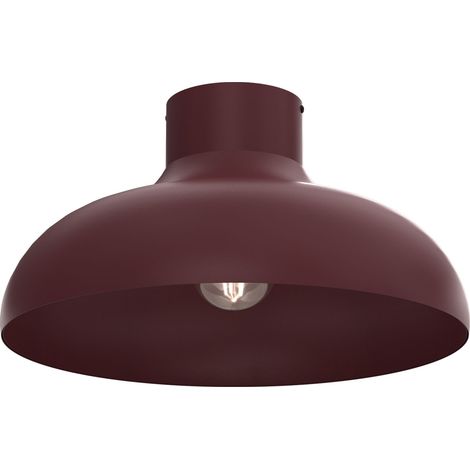 Plafonnier décoratif Basca bordeaux Luminex 1xE27 15W acier IP20 (1/4)