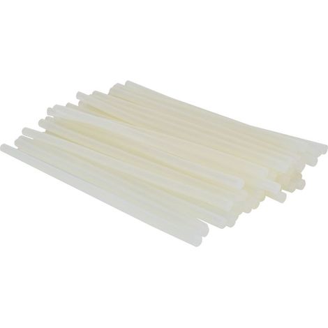 50 bâtons de colle thermofusible écologiques à haute viscosité, compatibles avec les pistolets à colle de 20 W. Colle EVA transparente pour bricolage. (1/5)