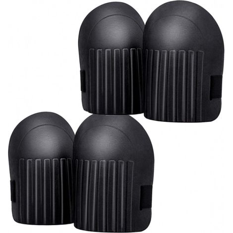 Rodilleras de espuma viscoelástica (paquete de 2) para jardinería y bricolaje (negras). (1/5)