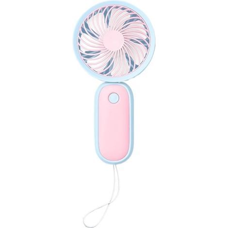 Mini ventilateur suspendu à corde, petit ventilateur électrique portable et silencieux à chargement USB (rouge) (1/3)