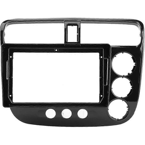 Façade d'autoradio 2-DIN 9 pouces avec câble d'alimentation, compatible avec les véhicules à conduite à droite, notamment la Honda Civic 02-05.