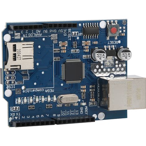 Module de carte d'extension réseau LAN Ethernet W5100, lecteur de cartes, composant électronique à monter soi-même (1/5)