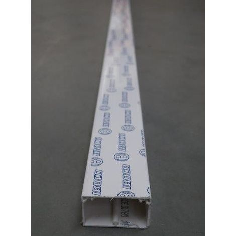 Goulotte de distribution cloisonnable - 60 x 40 mm - 1 compartiment - Longueur 2 m - Blanc - Ta-g - B01780 - IBOCO (1/2)