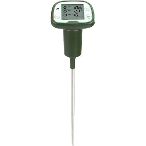 Medidor de humedad del suelo, detector de humedad y temperatura del aire, comprobador digital del entorno vegetal para plantación en invernadero. (1/5)