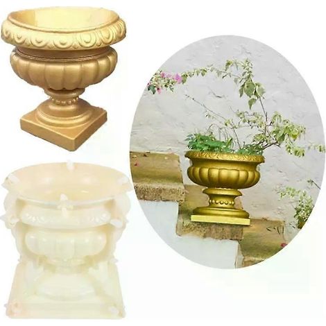 Europäische Blumentopfform, Kunststoff-Zement-Betonform, Bonsai-Pflanzgefäß-Herstellung, Vase, Harz-Seifenaufbewahrungsboxformen, Bastelarbeiten (1/4)
