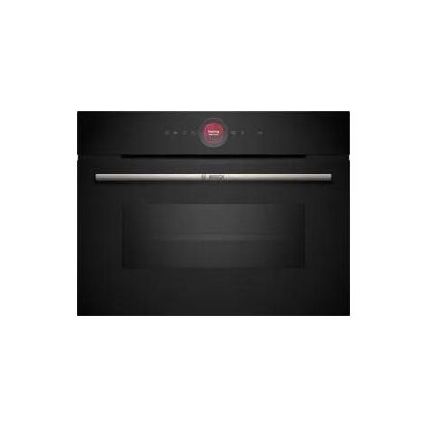 Bosch Serie 8 CMG7241B2 Forno da incasso compatto combinato a microonde 45 Litri Cleaning Assistance (idrolisi), ring digitale TFT touch Sistema di cottura automatico DishAssist 16 funzioni 45 cm Nero