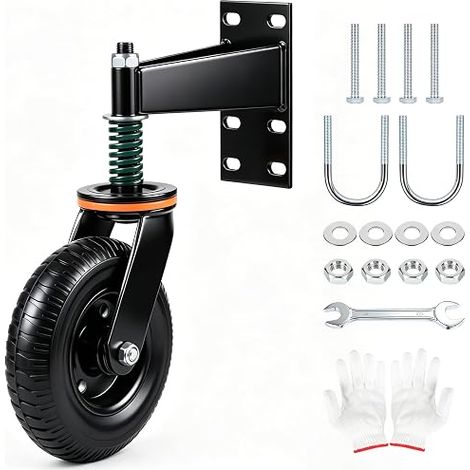 Heavy Duty Gate Wheel with Spring 200 mm, 275 kg Capacity (1/5)