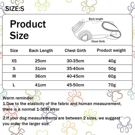 1 combinaison post-opératoire pour chien, en polyester, couvre plaie et points de suture, alternative à la collerette, pour stérilisation ou traumatisme abdominal (1/5)