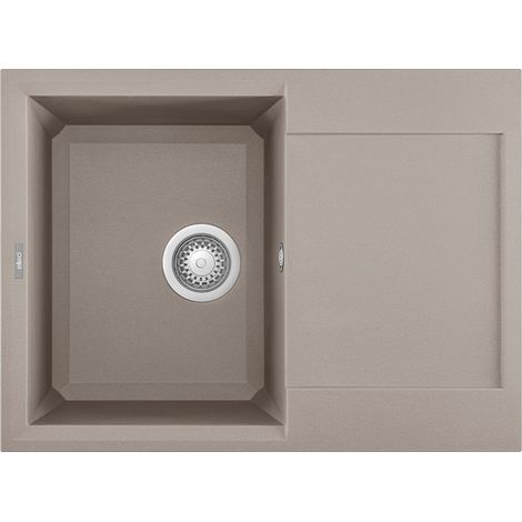 Lavello Elleci Incasso 1 vasca 68x50 Easy 135 Granitek Grigio Tortora LGY13543 (1/3)