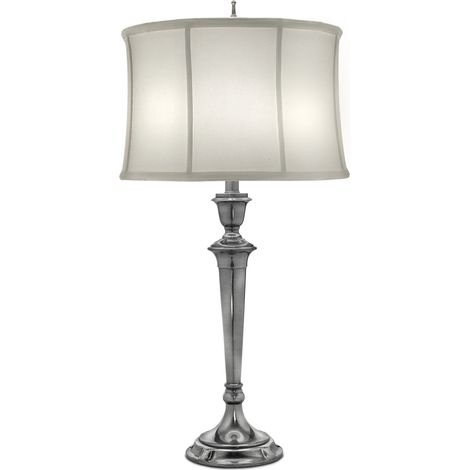 Elstead Syracuse - Lampada da tavolo a 1 luce Nickel antico, E27