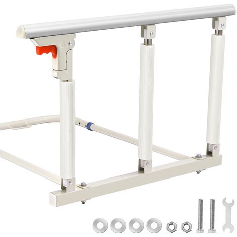 Barrières de lit pour la sécurité des personnes âgées, barrières de lit pliables, barrières anti-chute spécialement conçues pour les personnes âgées, adaptées aux lits extra-larges, larges, doubles et (1/5)