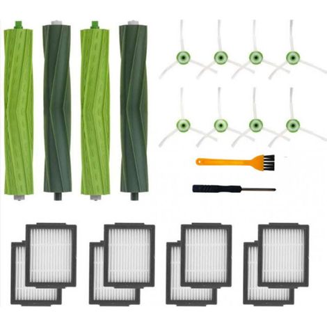 Replacement parts compatible with iRobot Roomba e, i & j Series E5, E6, i3, i3+, i4, i4+, i5, i5+, i6, i6+, i7, i7+, i8, i8+, j7, j7+ Plus, replacement accessories for robot vacuum cleaner.